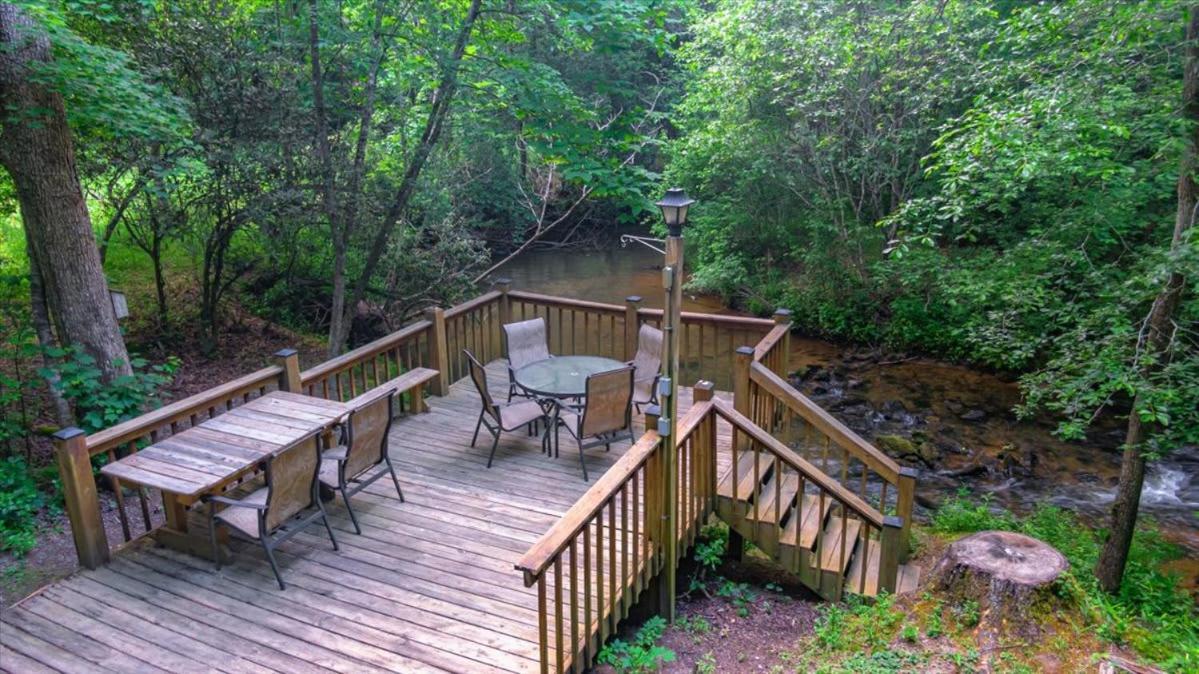 Waterfront Mountain Cabin With Hot Tub Villa Blue Ridge Buitenkant foto