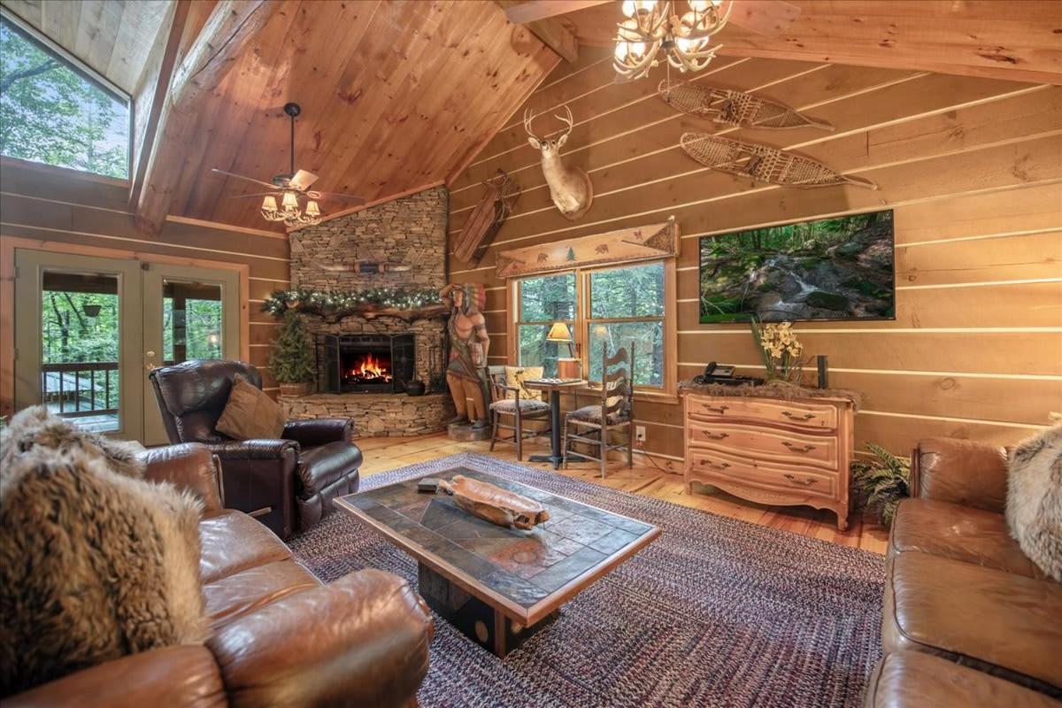 Waterfront Mountain Cabin With Hot Tub Villa Blue Ridge Buitenkant foto
