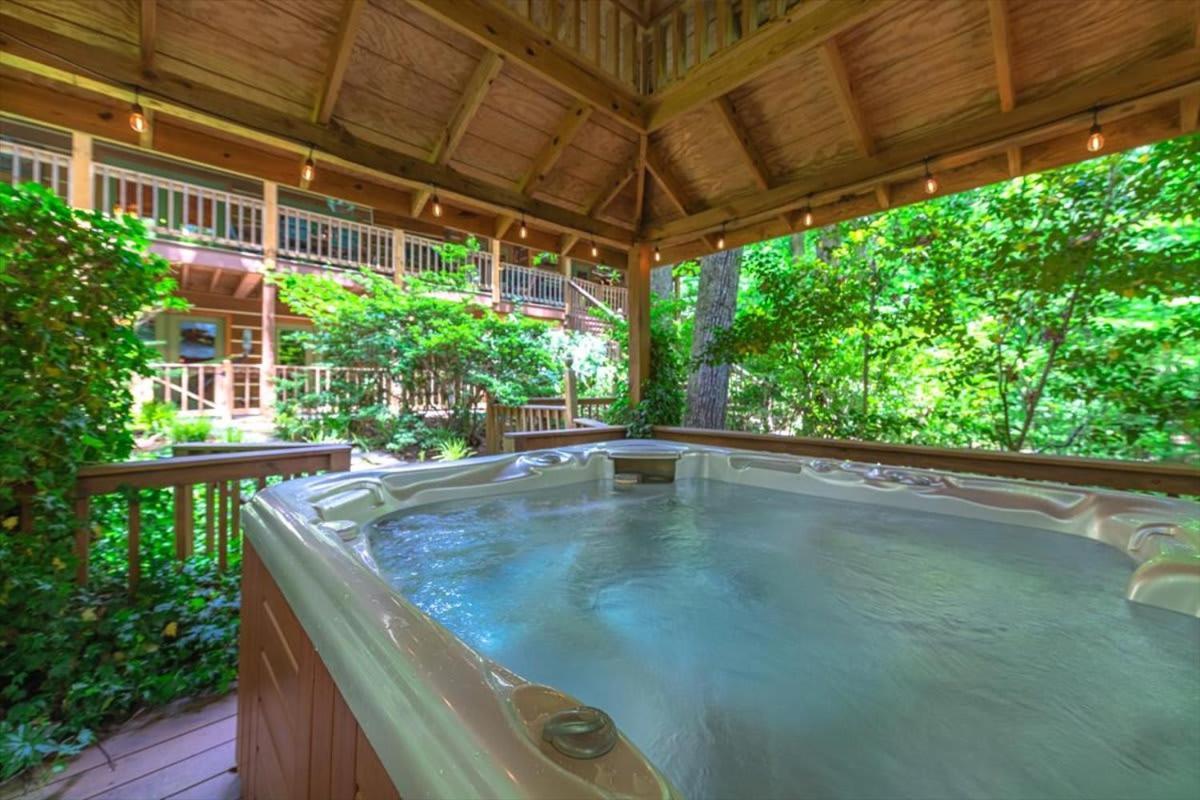 Waterfront Mountain Cabin With Hot Tub Villa Blue Ridge Buitenkant foto