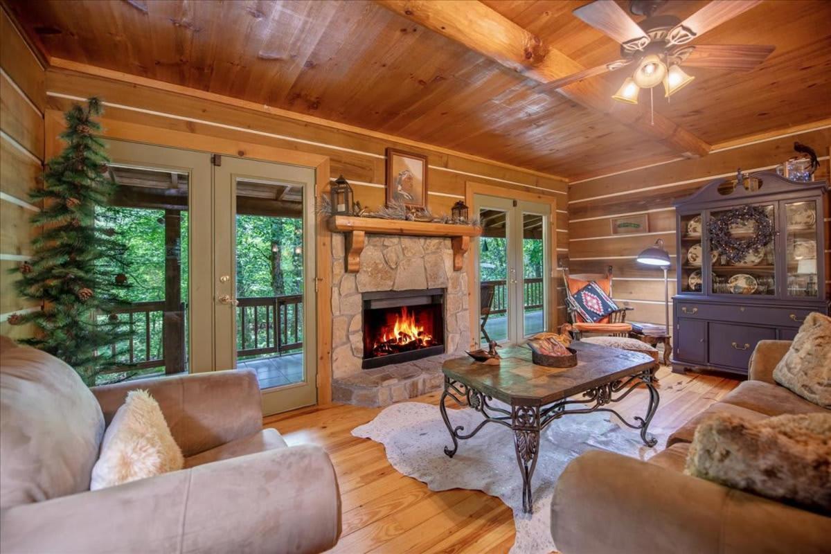 Waterfront Mountain Cabin With Hot Tub Villa Blue Ridge Buitenkant foto