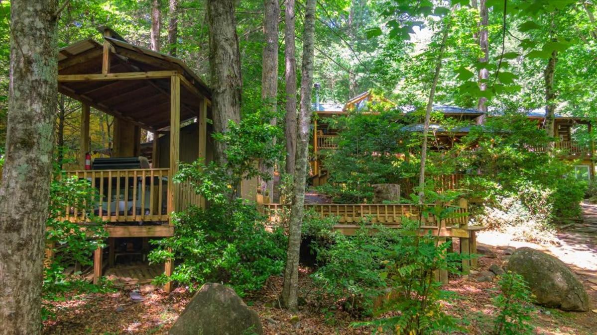 Waterfront Mountain Cabin With Hot Tub Villa Blue Ridge Buitenkant foto