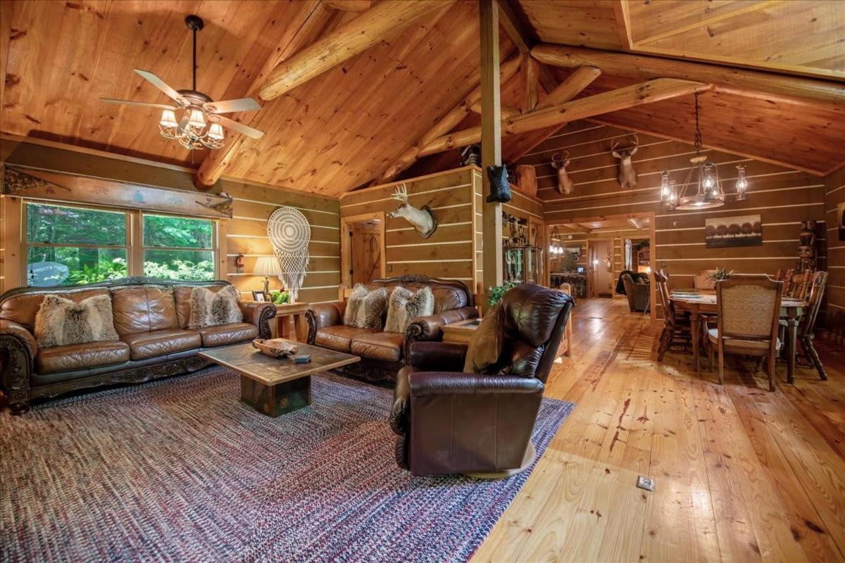Waterfront Mountain Cabin With Hot Tub Villa Blue Ridge Buitenkant foto
