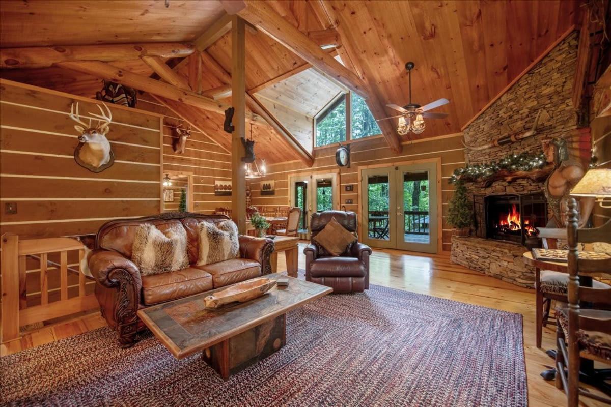Waterfront Mountain Cabin With Hot Tub Villa Blue Ridge Buitenkant foto