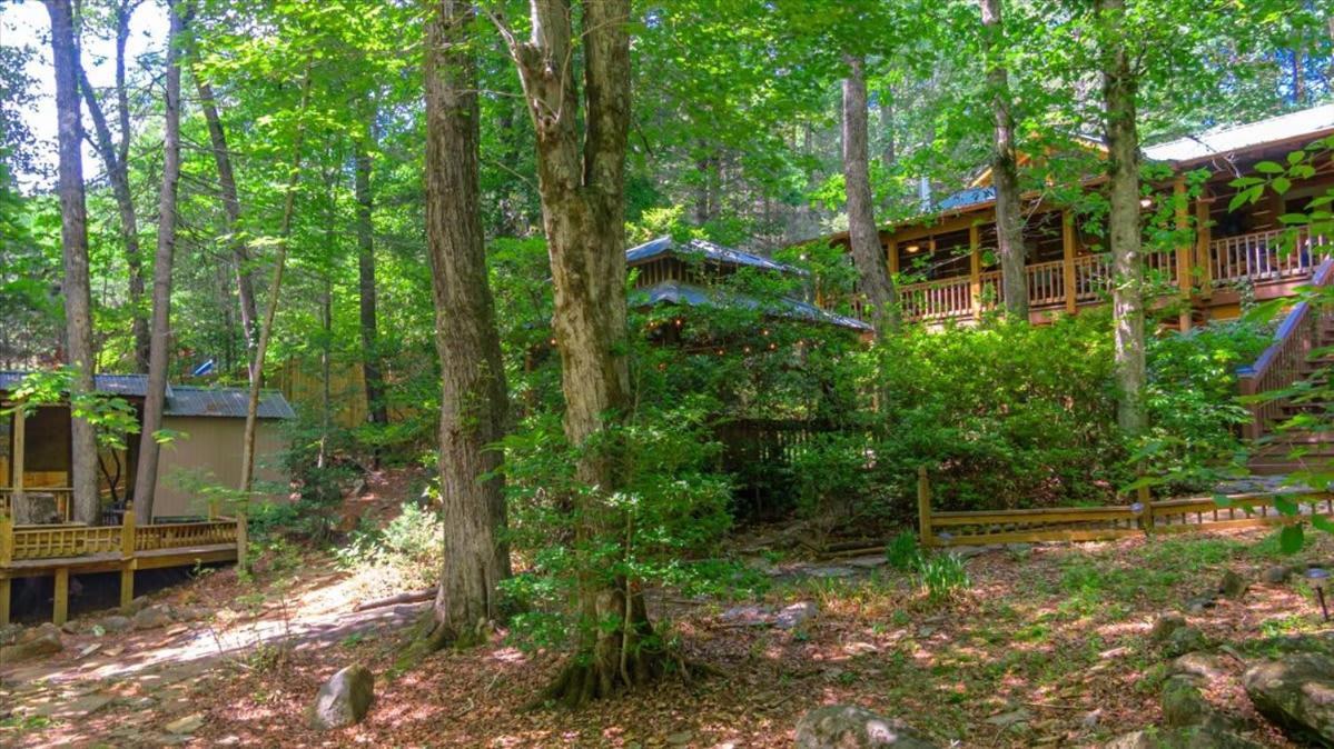 Waterfront Mountain Cabin With Hot Tub Villa Blue Ridge Buitenkant foto